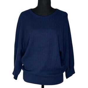 Philosophy Republic Clothing Navy Dolman Sleeve Sweater Women’s Sz L New